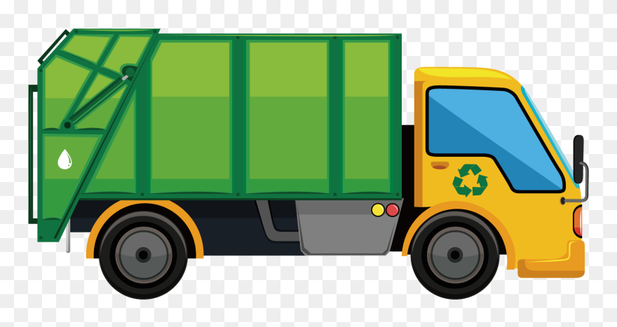 Truck Car Illustration - Garbage Truck Clipart Png Transparent Png