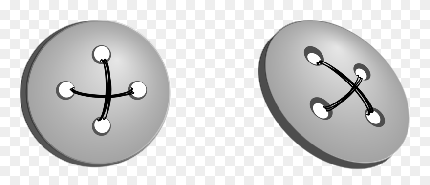 Technology,black And White,button - Black Clothes Button Png Clipart
