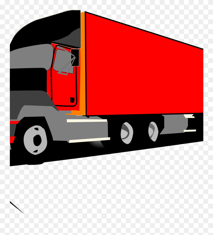 18 Wheeler Clip Art - Png Download