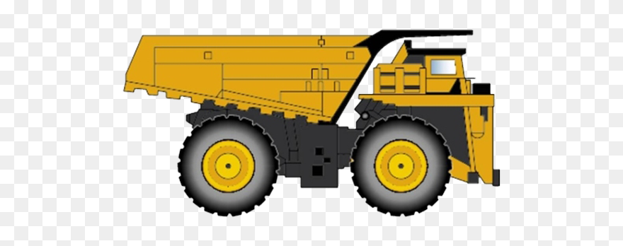 Crane Clipart Heavy Vehicle - Heavy Dump Truck Png Transparent Png