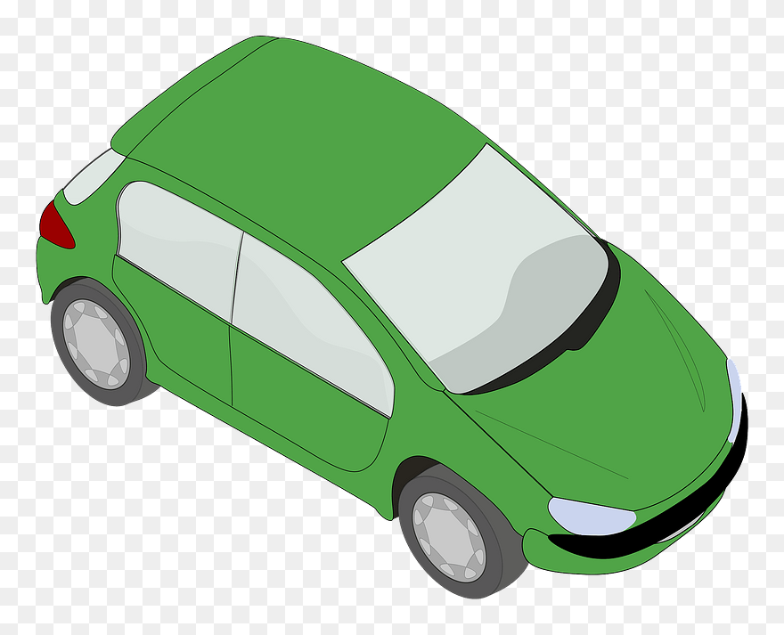 Peugeot 206 Green Clipart - Car Clipart - Png Download