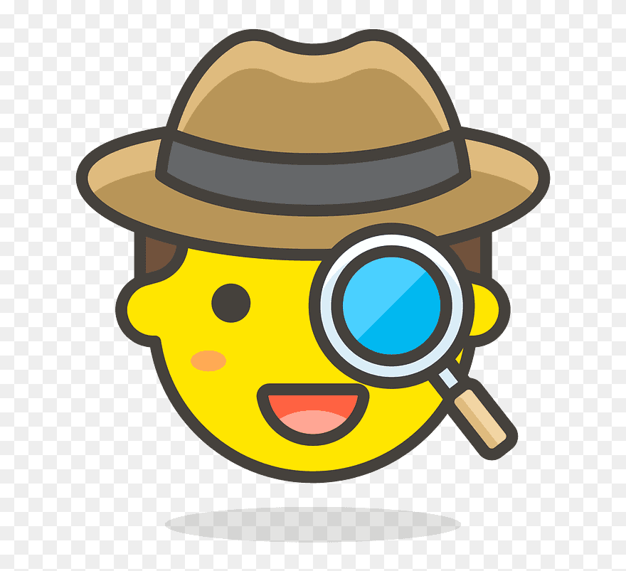 Detective Emoji Clipart - Detective Emoji Transparent - Png Download