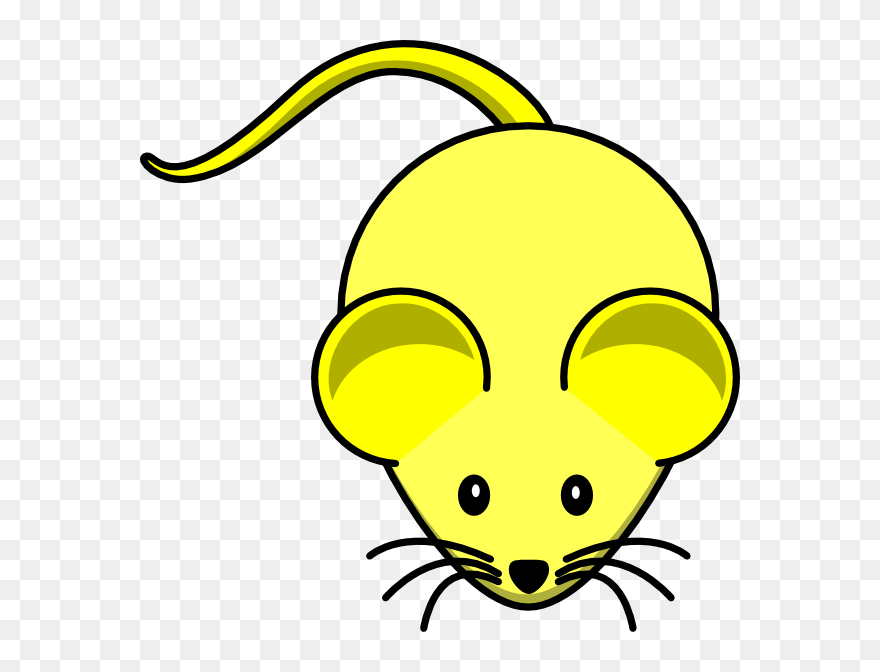 Yellow Crayon Clipart Mouse Clip Art Vector , Png Download - Mouse Clip Art Transparent Png
