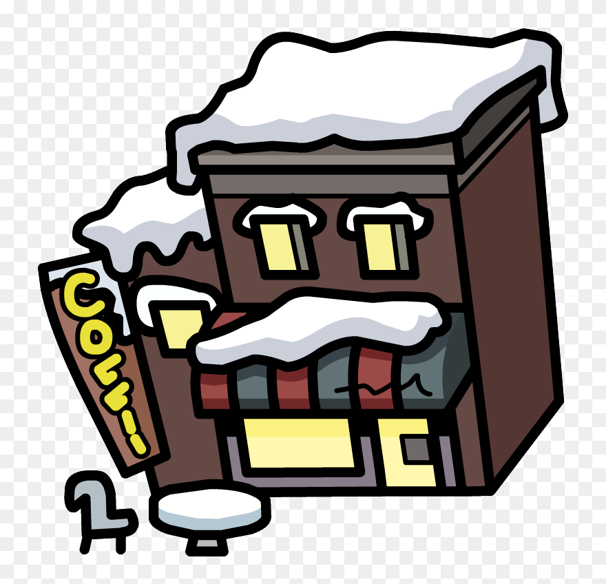 Map Coffeeshop - Old Club Penguin Cafe Clipart