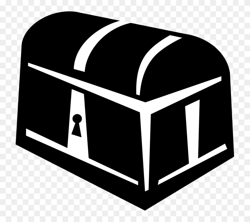 Vector Illustration Of Buccaneer Pirate"s Treasure - Vector Treasure Box Png Clipart