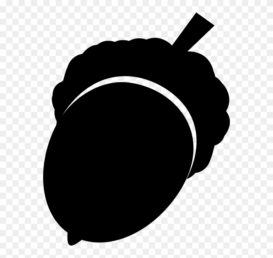 Fastener Clip Acorn - Nut Silhouette - Png Download