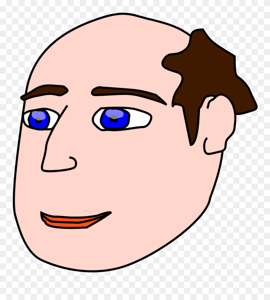 Free Vector Head Man Light Hair Clip Art - Head Clip Art - Png Download