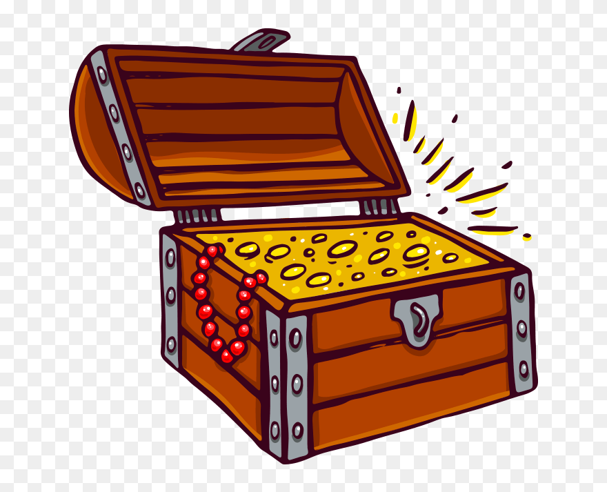 #treasure #pirate #treasurechest #chest #pirates #cartoon - Illustration Clipart