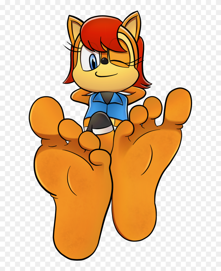 Princess Sally"s Naughty Soles By Feetymcfoot - Princess Sally Acorn Feet Clipart