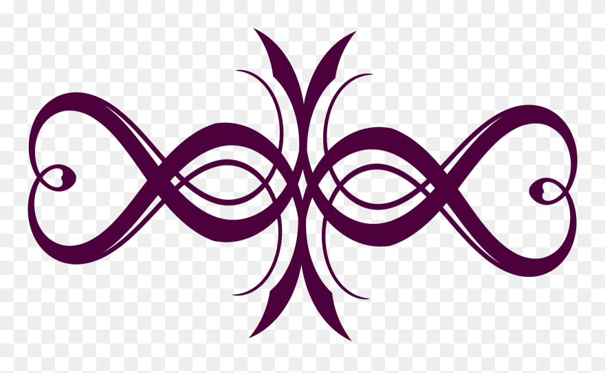Purple Flourish Clipart