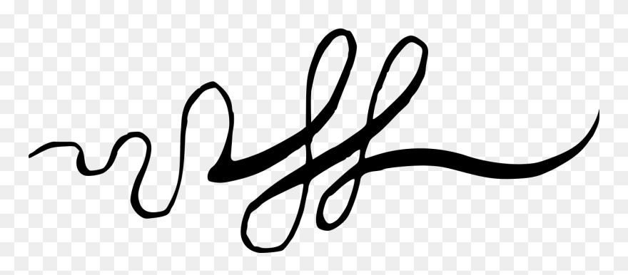 Calligraphic Swirls Flourishes 13 - Calligraphy Clipart