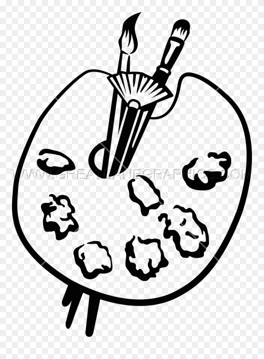 Palette Drawing At Getdrawings - Artists Palette Clip Art - Png Download