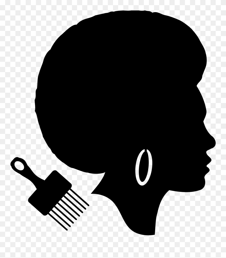 Natural Afro Hair Clipart - Symbol For African American - Png Download