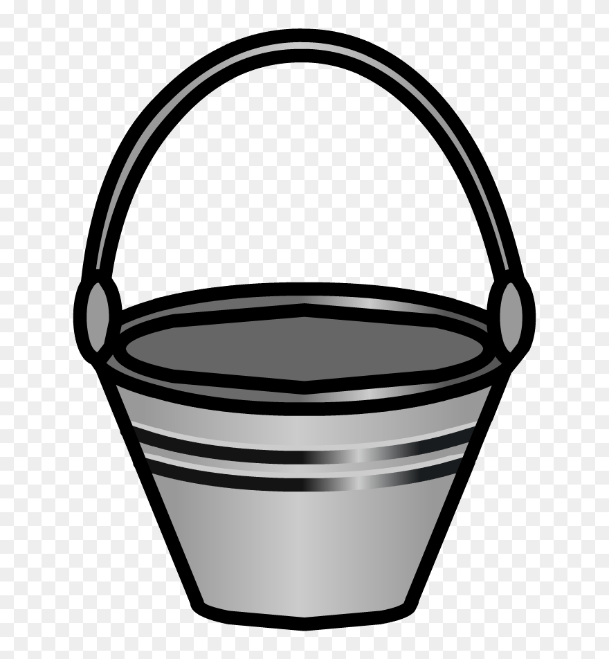 Feeding Bucket - Cartoon Transparent Bucket Png Clipart