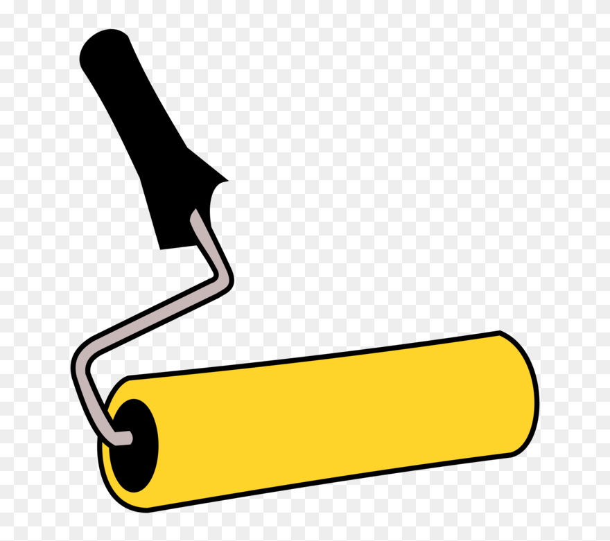 Angle,paint Roller,material - Paint Roller Clipart - Png Download