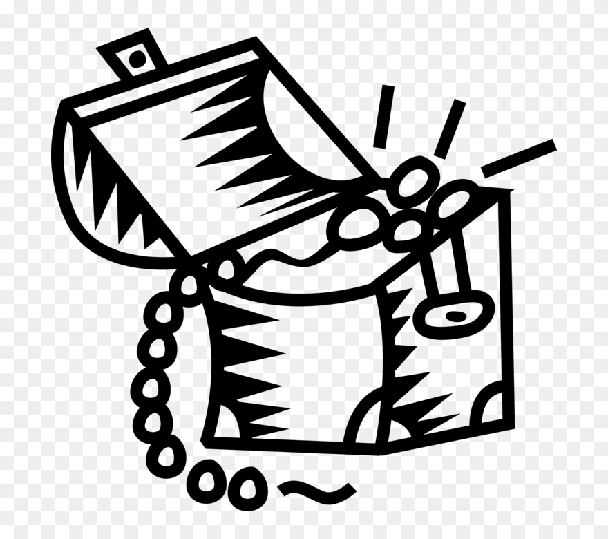 Vector Illustration Of Buccaneer Pirate"s Treasure Clipart