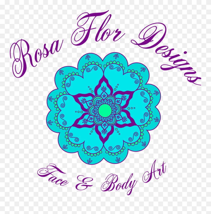 Rosa Flor Designs, Face Painting, Body Art, Henna & - Calligraphy Clipart