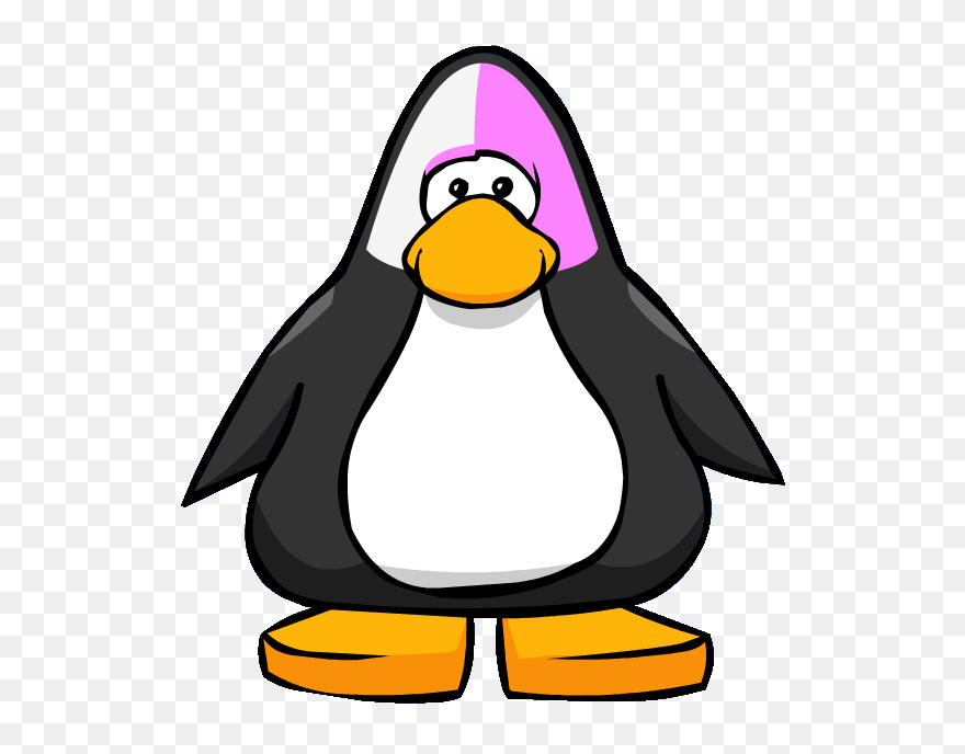Pink Face Paint From A Player Card , Png Download - Club Penguin Face Clipart