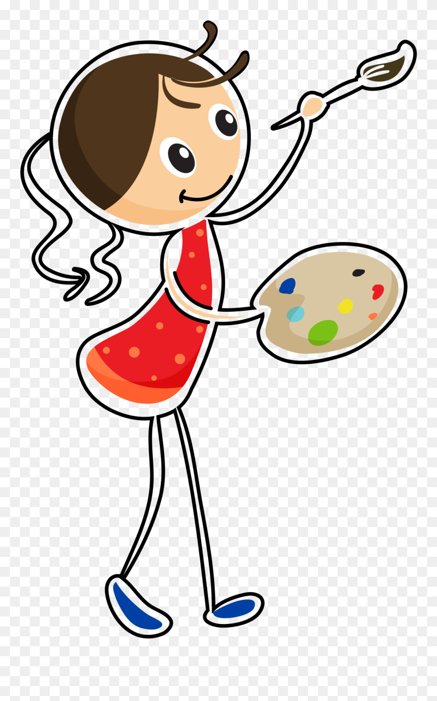 Transparent Face Painting Clipart Free - Transparent Face Painting Clipart - Png Download