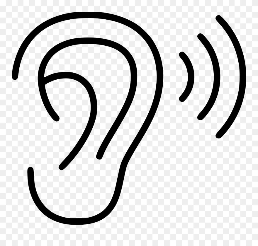 Computer Icons Hearing Loss Clip Art - Transparent Background Ear Icon - Png Download