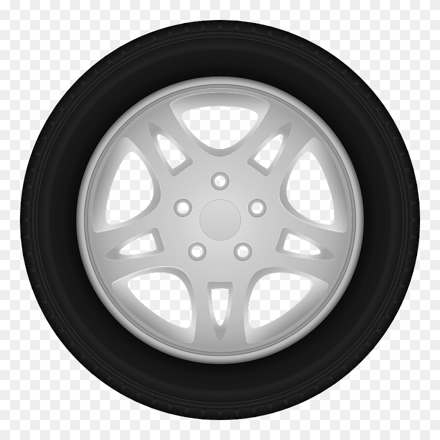Tire Wheels Clipart - Png Vector Car Without Wheel Transparent Png