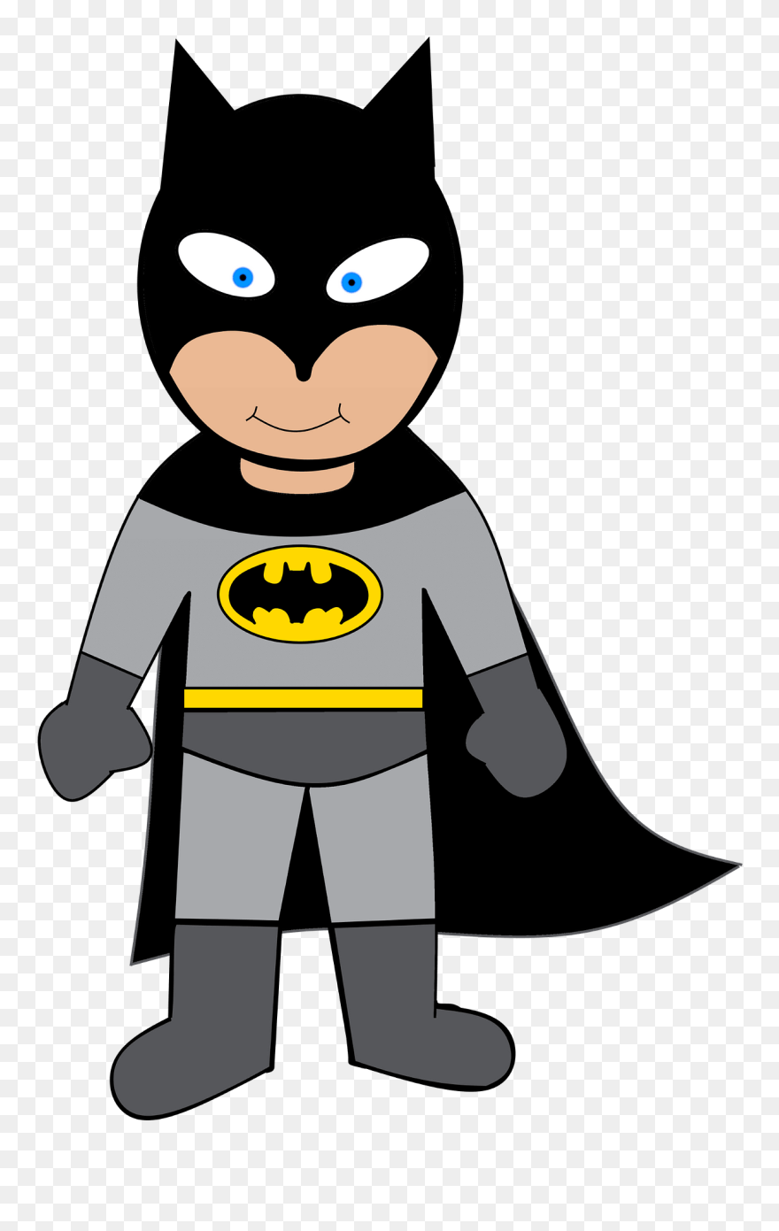 Batman Kid Clipart - Superhero Goal - Png Download