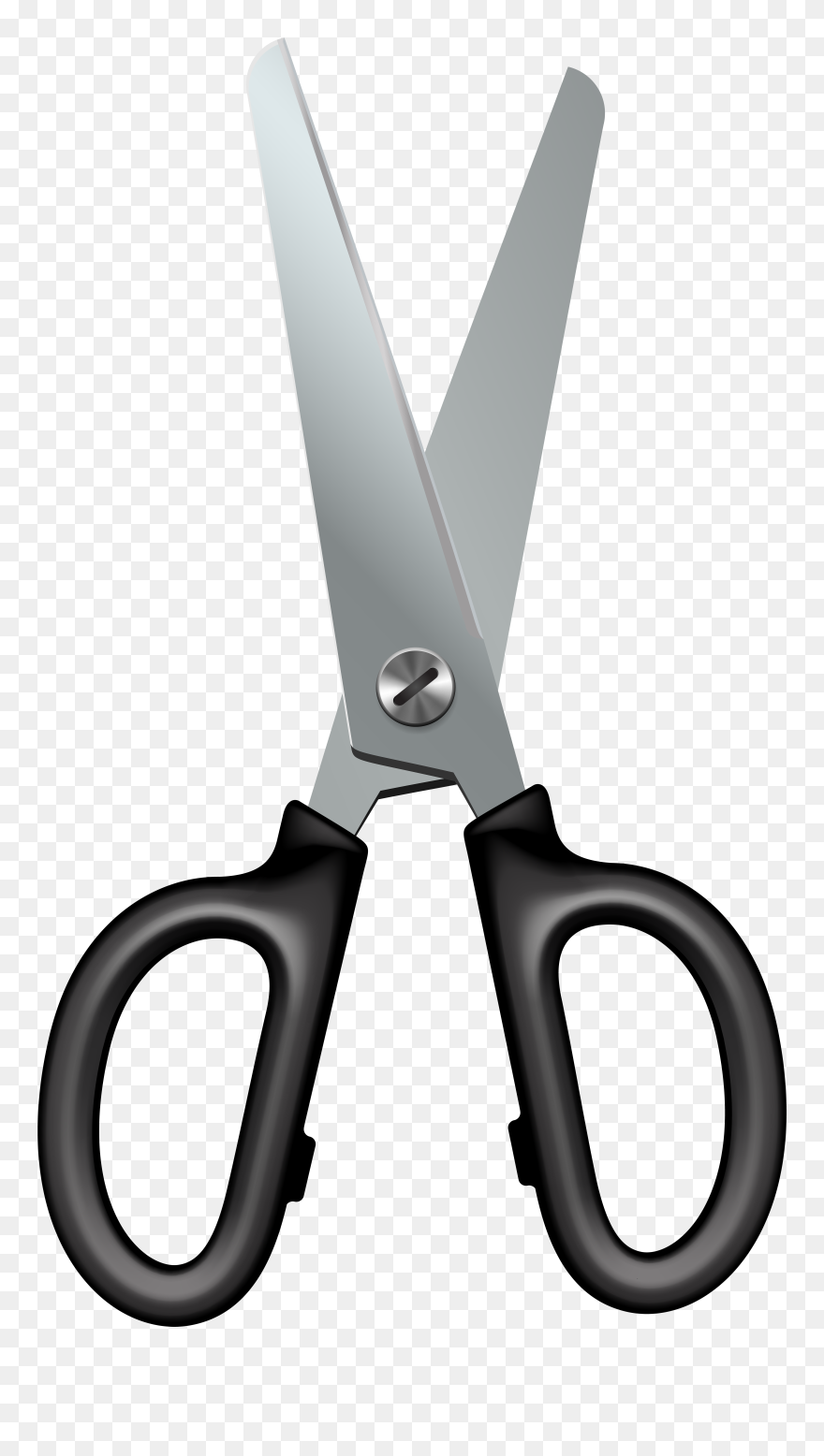 Transparent Scissors And Comb Png - Clip Art