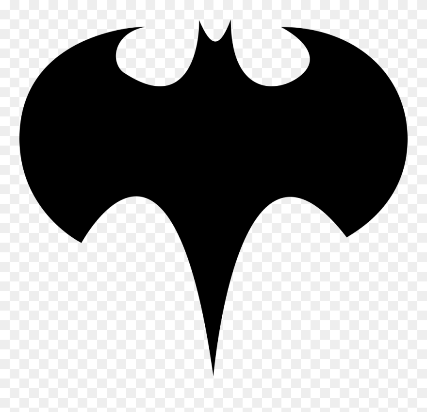 Batman Silhouette Logo Clip Art - Batman Logo - Png Download