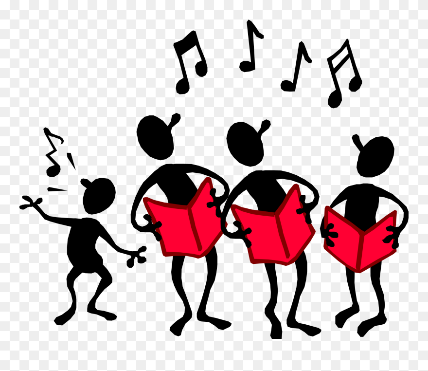 Sing Along - Choir Singer Clip Art - Png Download