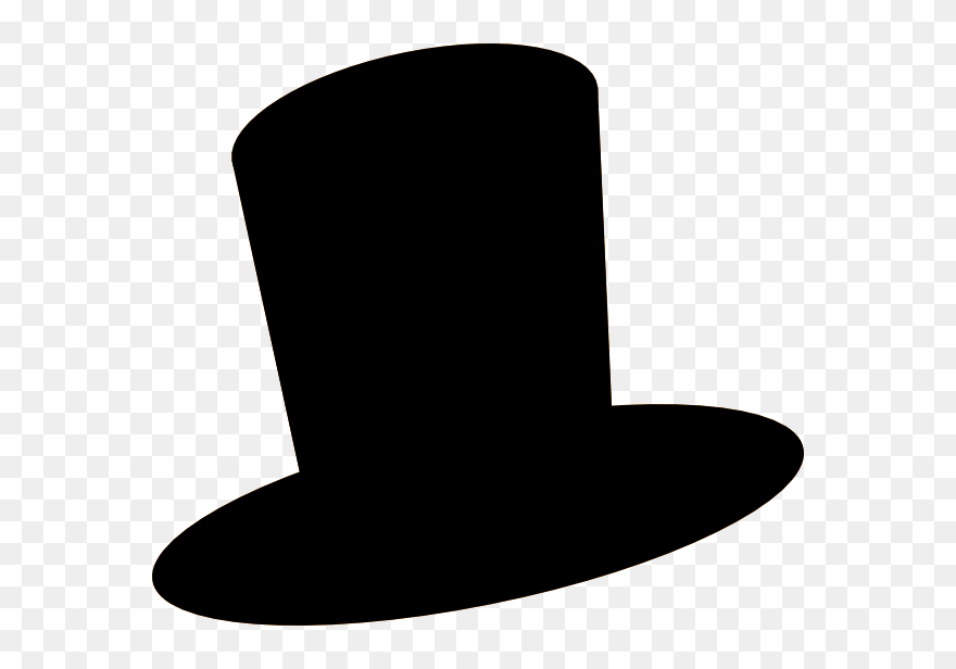 White Top Hat Clip Art - Black Top Hat Clip Art - Png Download