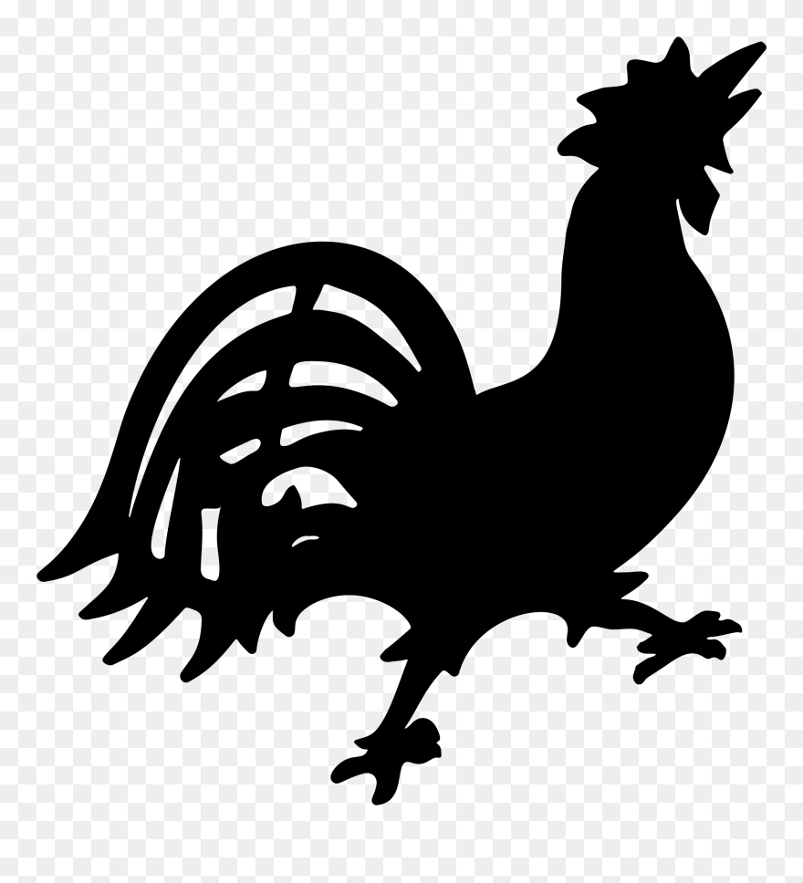 Rooster Clipart Tandang - Cartoon Clipart Rooster - Png Download
