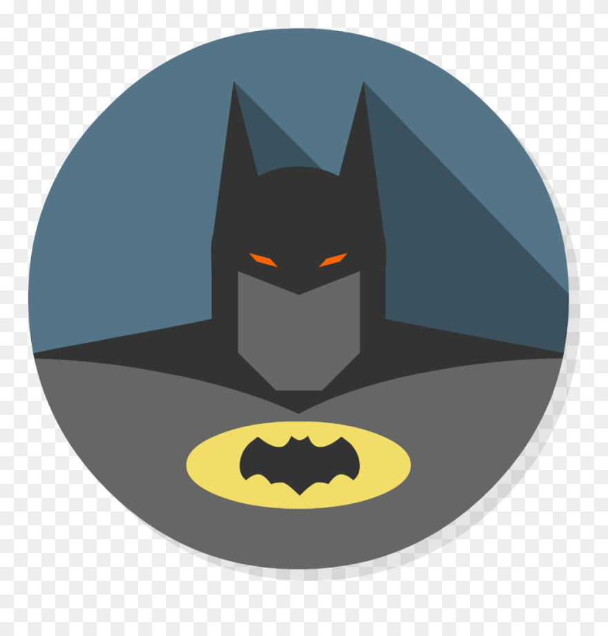 Batman Arkham Asylum Flat - Betman Icon Png Clipart