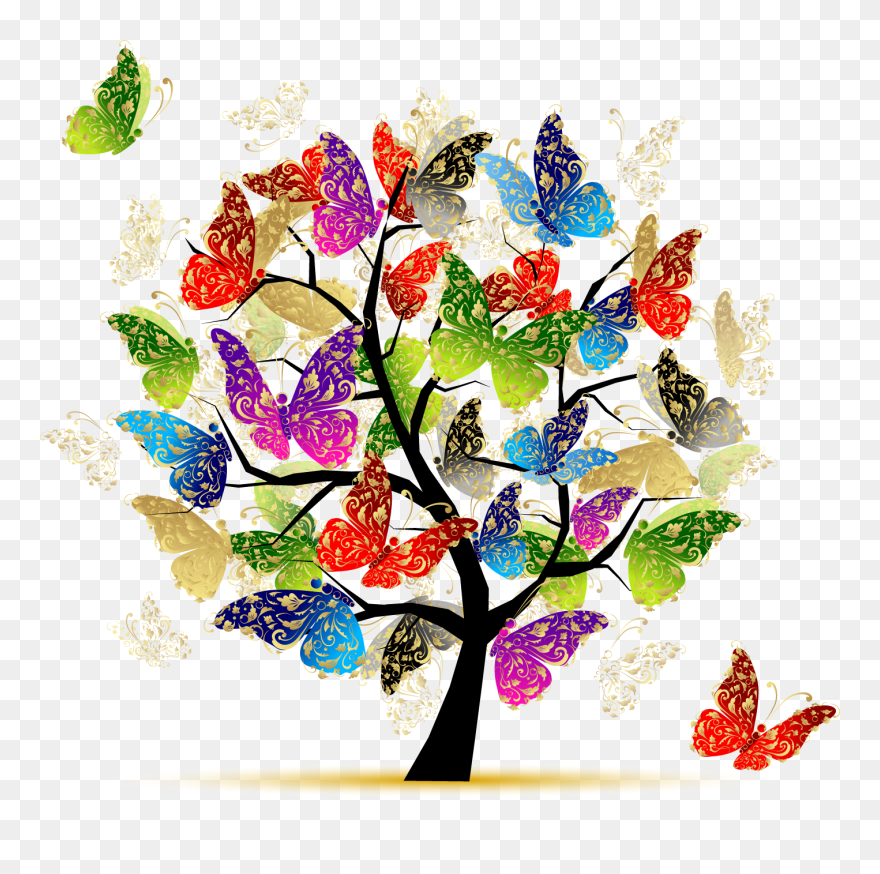 Donor Recognition • Moravian Hall Square Moravian Hall - Butterfly Tree Of Life Clipart