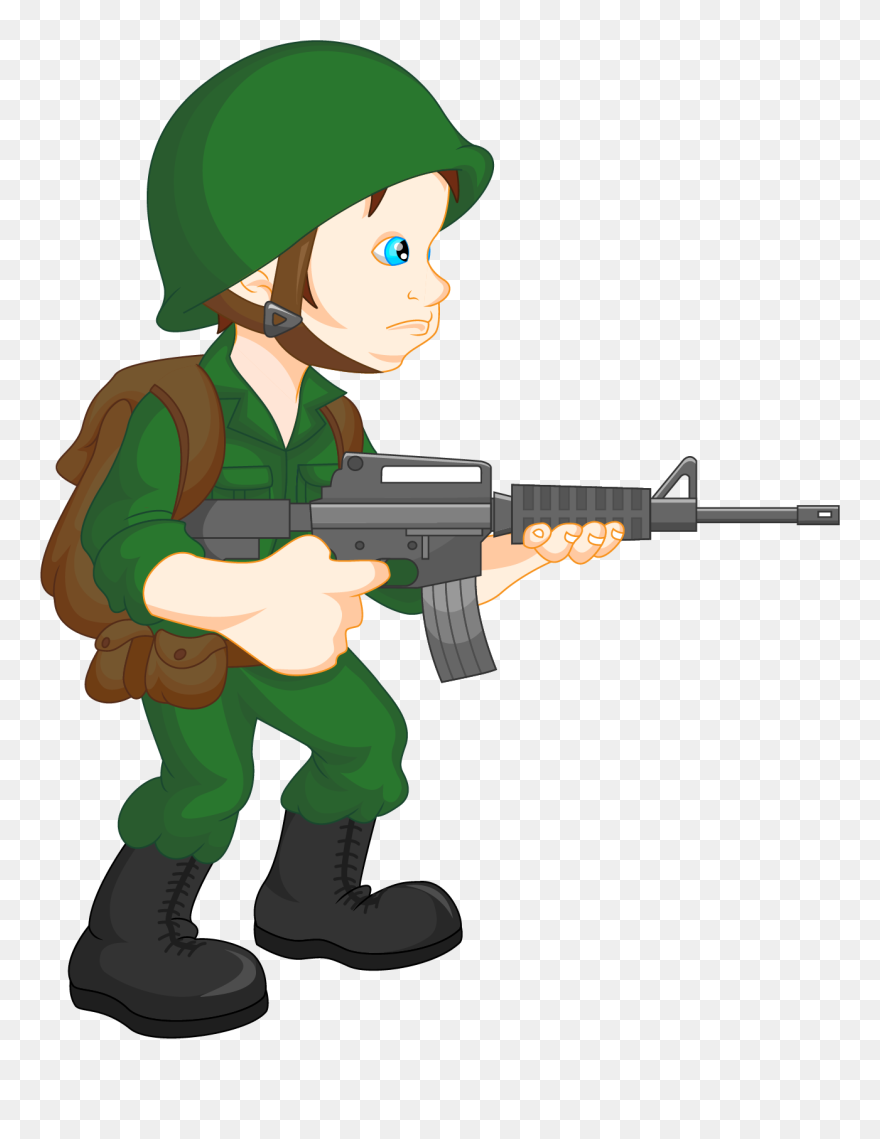 Army Guy At Getdrawings - Soldier Clip Art - Png Download