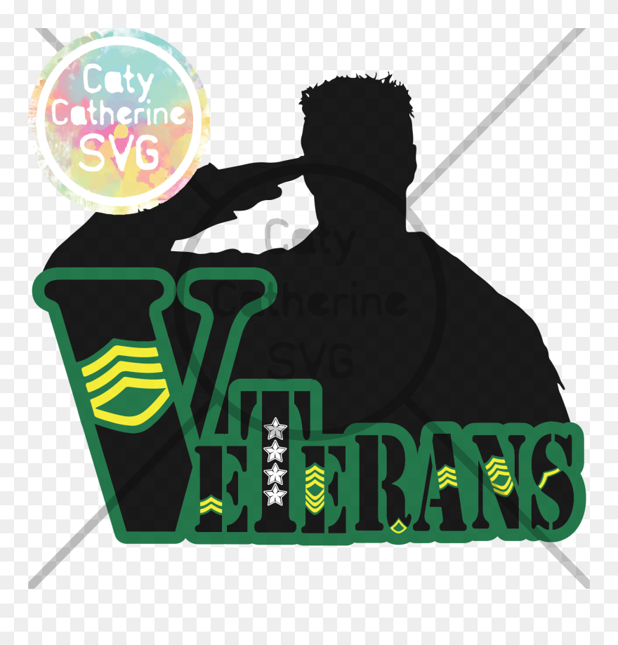 Military Clipart Soldier Salute - Veteran - Png Download