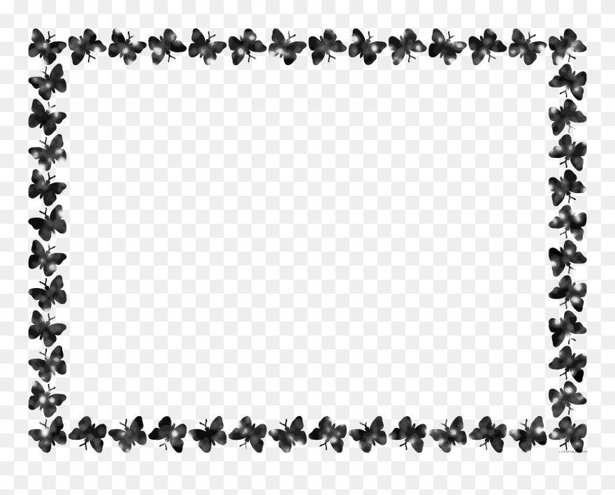 Free Black Border Transparent Background, Download - Black And White Border Png Clipart