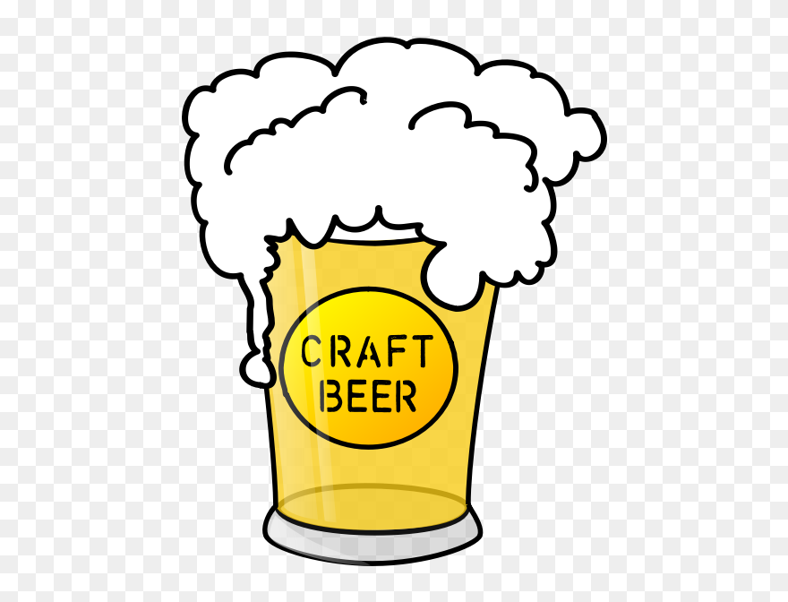 Craft Beer In Glass - Beer Clip Art - Png Download