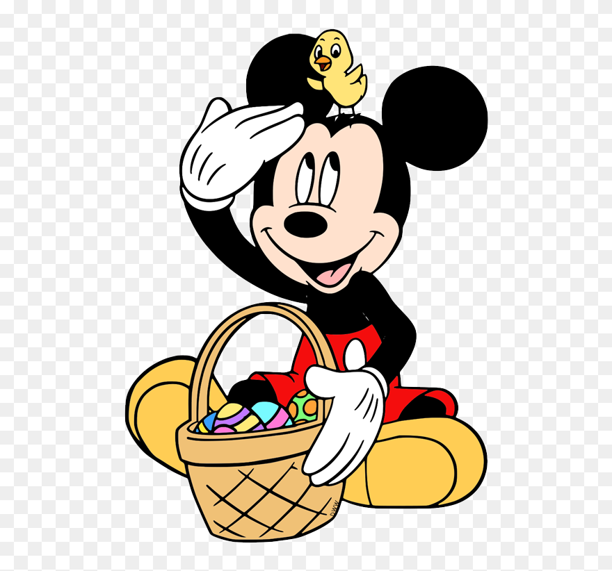 Disney Easter Clip Art - Mickey Mouse Easter Clipart - Png Download