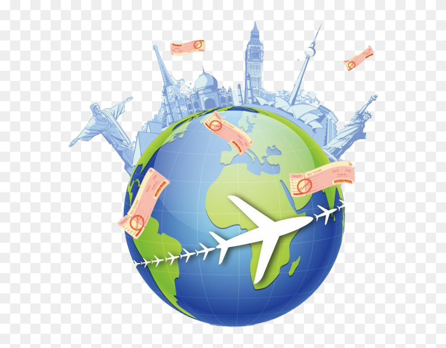 Travel Earth Globe Png Clipart - Travel Globe Transparent Png