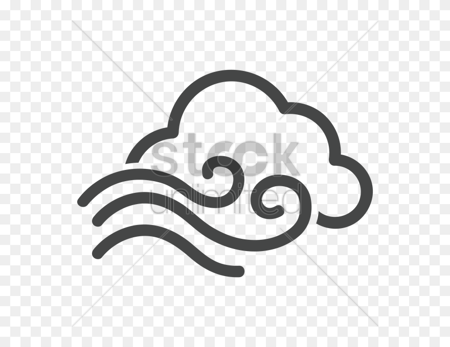 Wind, Drawing, Graphics, Transparent Png Image Clipart - Cloud And Wind Clipart