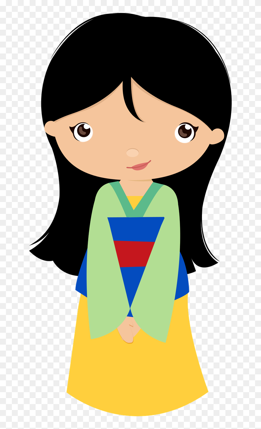 Transparent Mulan Png - Princesas Disney Cute Png Clipart