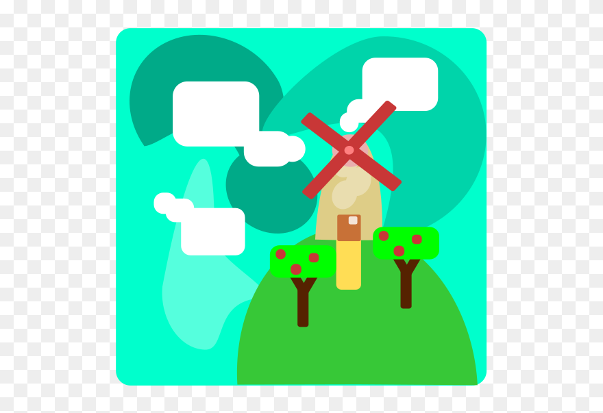 Free Clip Art "wind Mill - Clip Art - Png Download