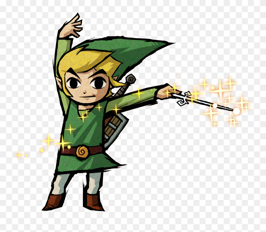Zelda Clipart Cartoon - Link The Legend Of Zelda Wind Waker - Png Download
