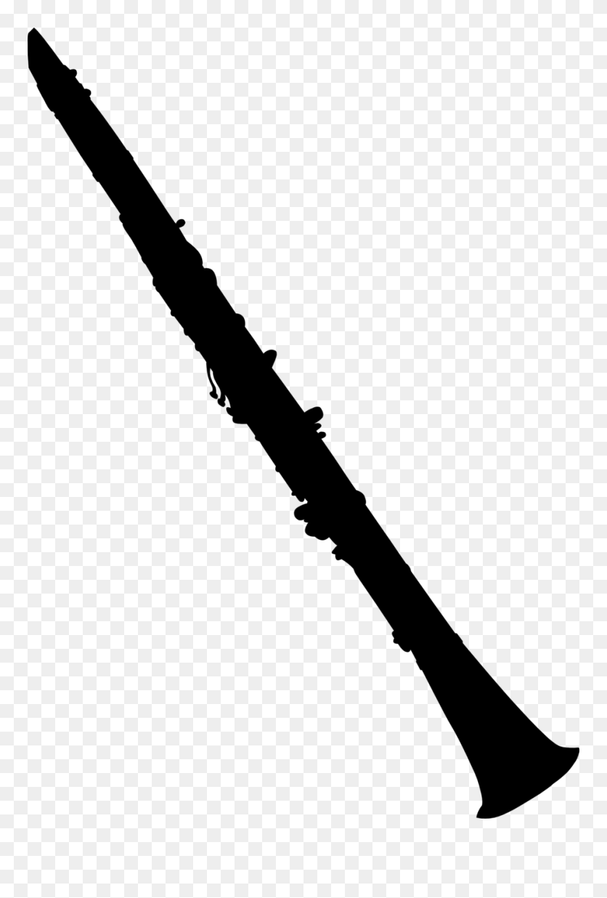 Clarinet Silhouette Musical Instruments Clip Art - Clarinet Clip Art - Png Download