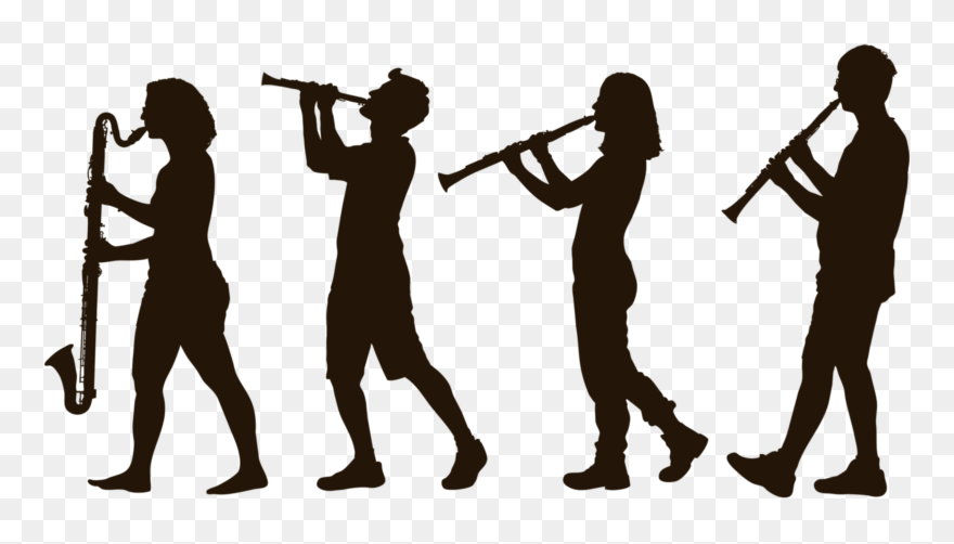 Clarinet Choir Koninklijk Conservatorium Brussel Musician - Person Playing Clarinet Silhouette Clipart