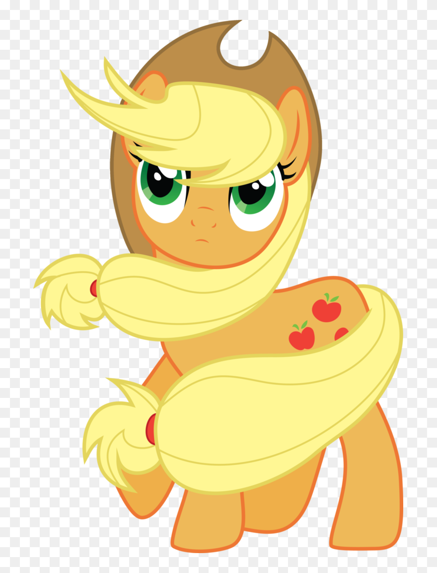 Transparent Wind Clipart Png - Mlp Applejack Windy Mane