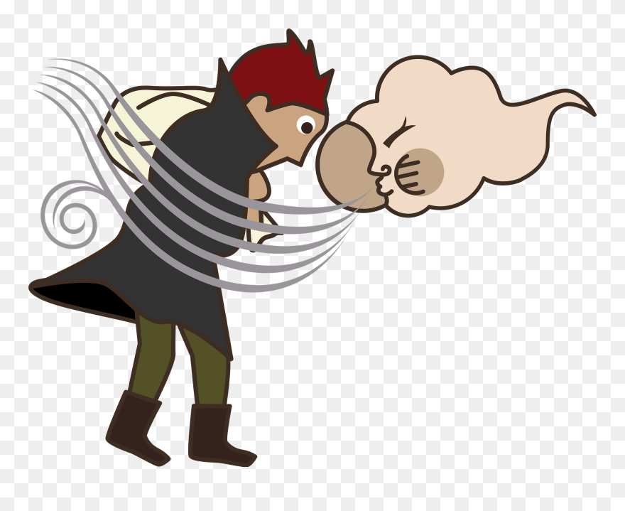 The North Wind And The Sun Clipart - 風 の 旅人 イラスト - Png Download