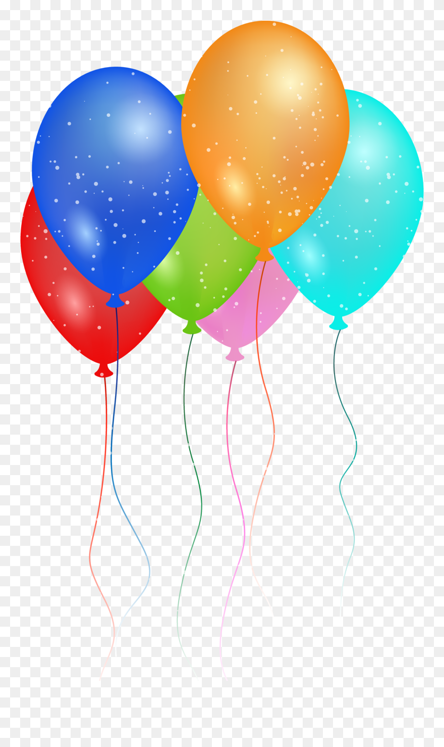 Birthday Balloons Png - Happy Birthday Party Balloons Clipart