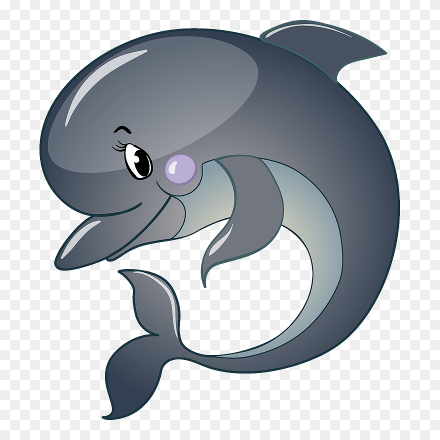 Dolphin Clipart - Cartoon - Png Download