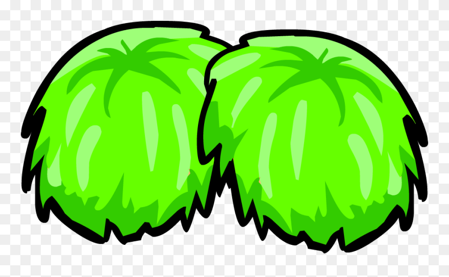 Clipart Green Pom Poms - Pom Pom Clipart Transparent - Png Download